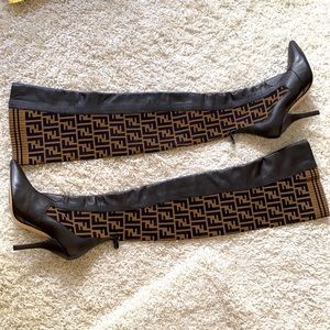FENDI authentic boots with box and receipts. Great  condition only worn once